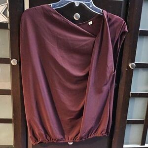 Max Studio Deep Burgundy Top